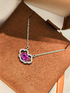 Luxe Heirloom Pendant Necklace - Purple Sapphire