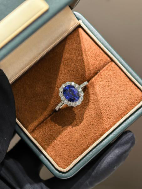 Princess Diana Ring - Royal Blue