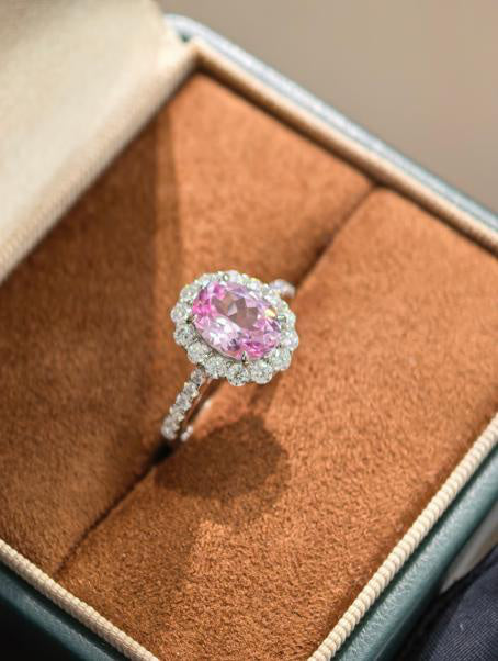 Princess Diana Ring - Padparadscha Pink