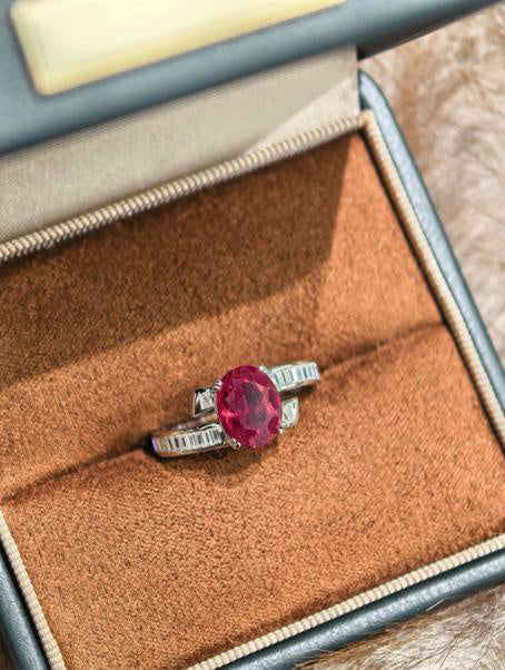 Luxe Heirloom Ring - Pigeon Blood Red