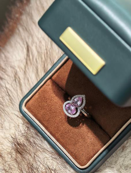 Luxe Heirloom Ring - Padparadscha Pink