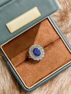 Princess Diana Ring - Royal Blue