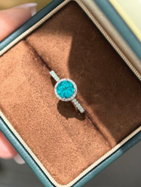 Luxe Heirloom Ring - Paraiba Blue