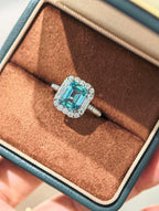 Luxe Heirloom Ring - Aquamarine Blue