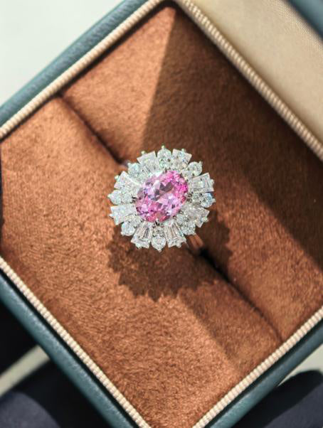 Luxe Heirloom Ring - Padparadscha Pink