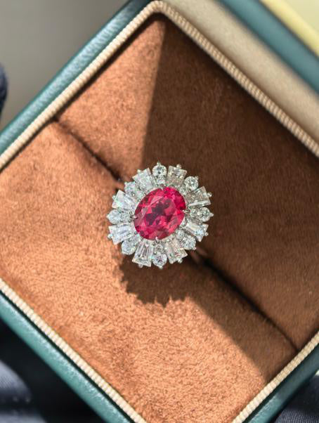 Luxe Heirloom Ring - Padparadscha Pink #6