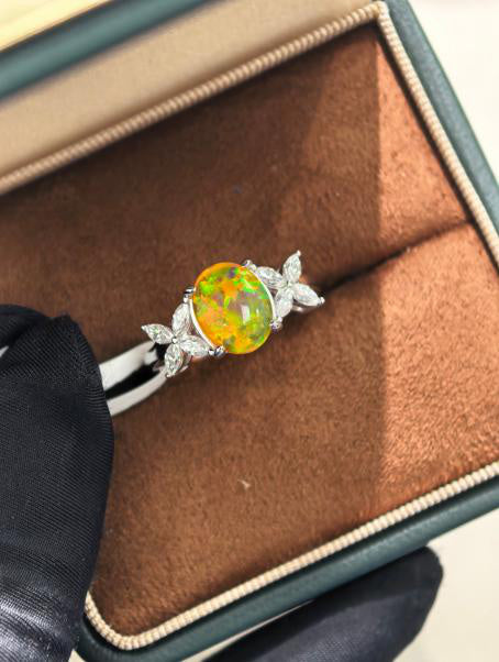 Luxe Heirloom Ring - 欧泊黄