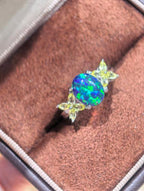 Luxe Heirloom Ring - 欧泊深蓝