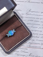 Luxe Heirloom Ring - 欧泊蓝