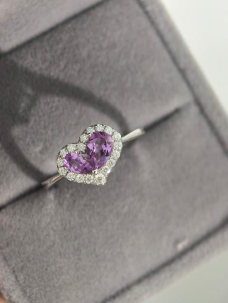 Sweetheart Ring - Lavender Purple