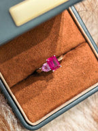 Sweetheart Ring - Pigeon Blood Red