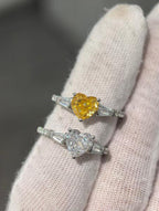 Sweetheart Ring - Ice Flower Yellow