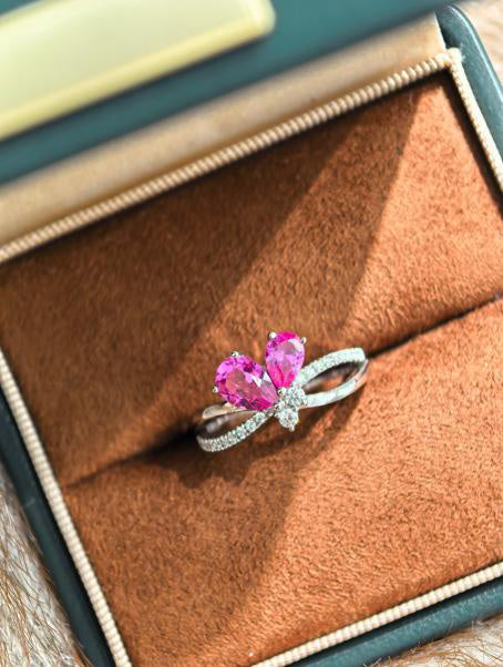 Luxe Heirloom Ring - Hot Pink