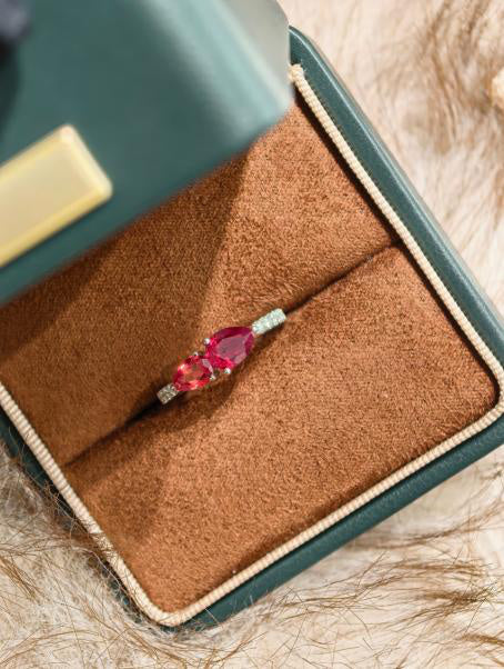 Luxe Heirloom Ring - Pigeon Blood Red