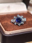 Blossom Cluster Ring - Royal Blue