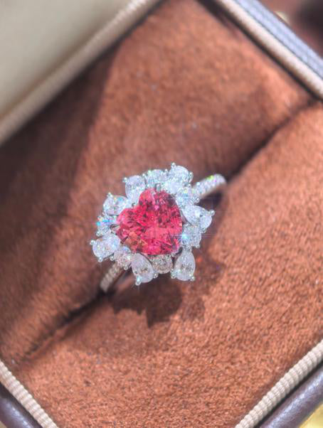Sweetheart Ring - Padparadscha Pink