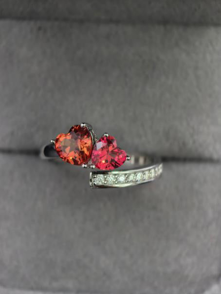 Sweetheart Ring - Pigeon Blood Red
