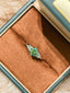 Luxe Heirloom Ring - Green Moissanite