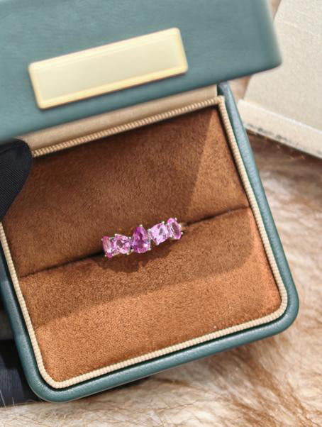 Eternity Band Ring - Pink Sapphire