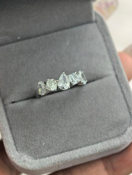 Eternity Band Ring - Ice Flower White