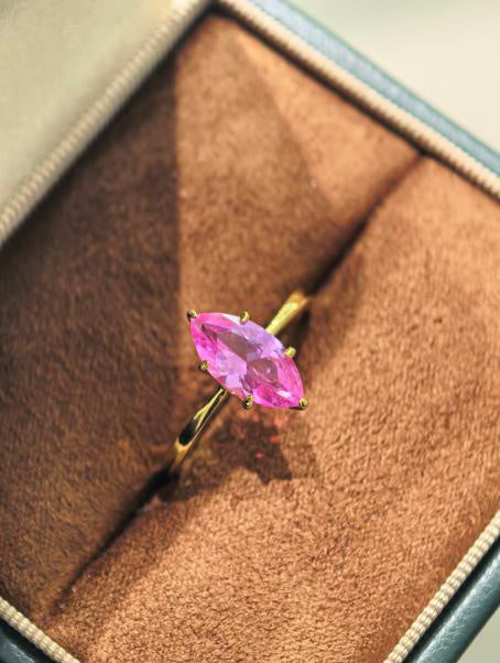 Luxe Heirloom Ring - Pink Sapphire #9