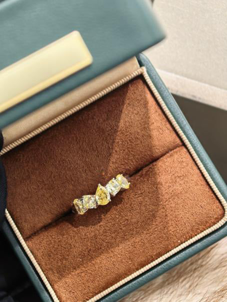 Eternity Band Ring - Ice Flower Yellow #7