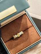 Eternity Band Ring - Ice Flower Yellow #7