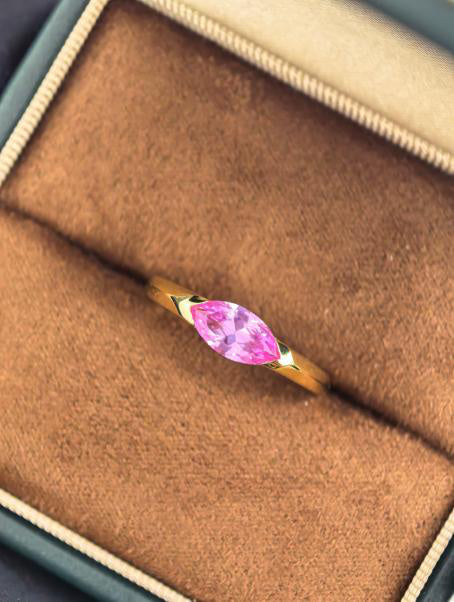 Luxe Heirloom Ring - Pink Sapphire #3