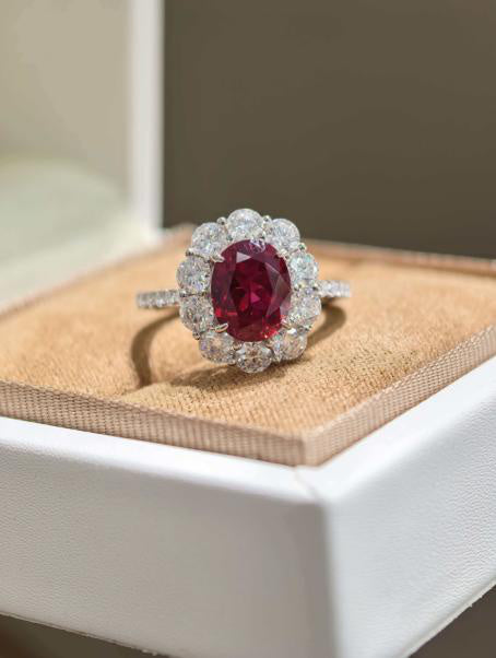 Luxe Heirloom Ring - Pigeon Blood Red