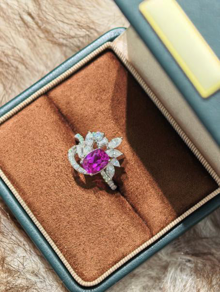 Sweetheart Ring - Magenta Red