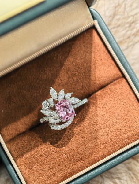 Sweetheart Ring - Padparadscha Pink