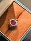 Princess Diana Ring - Pigeon Blood Red