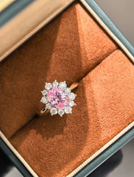Princess Diana Ring - Padparadscha Pink