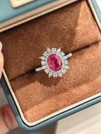 Princess Diana Ring - Pigeon Blood Red