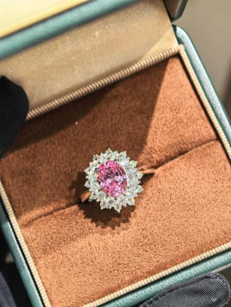 Princess Diana Ring - Padparadscha Pink