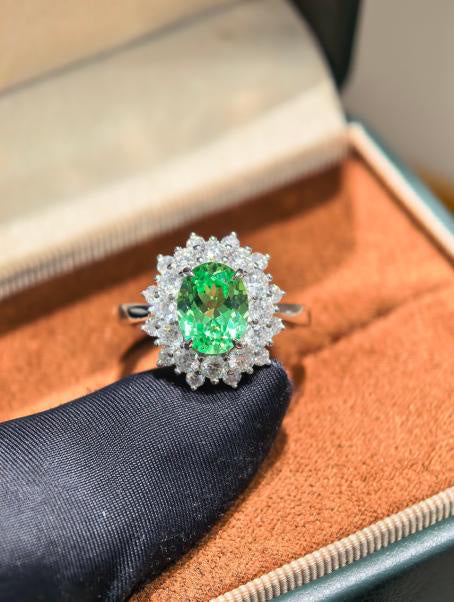 Princess Diana Ring - Mint Green