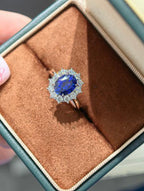 Princess Diana Ring - Royal Blue