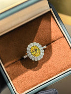 Princess Diana Ring - Canary Yellow